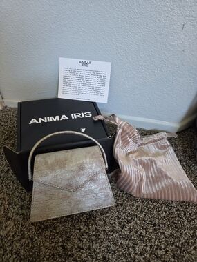 NWT- Anima Iris Metallic Blush Top-Handle Women’s Bag Mini